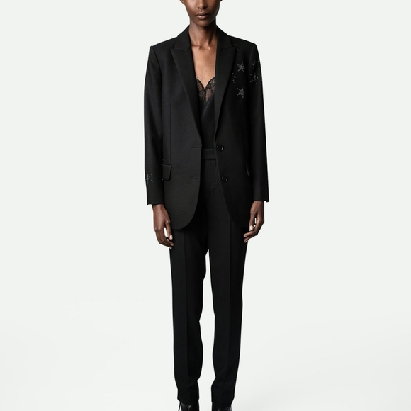 NWT Zadig & Voltaire Viva Strass Star Blazer 36 - Picture 4 of 12